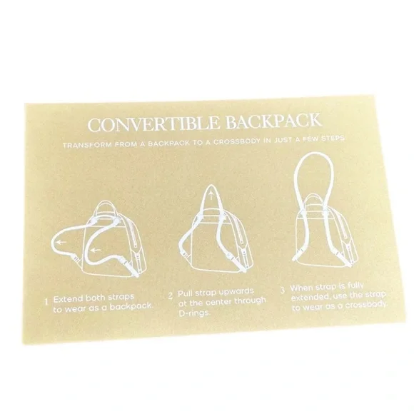 Michael Kors Jaycee XS Mini Convertible Zip Pocket Backpack Crossbody Vanilla - Picture 10 of 11